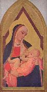 Ambrogio Lorenzetti Madonna del Latte painting